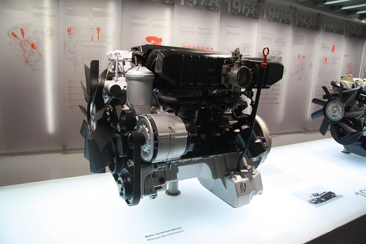 BMW M50 straight-six on display at the BMW Museum in Munich